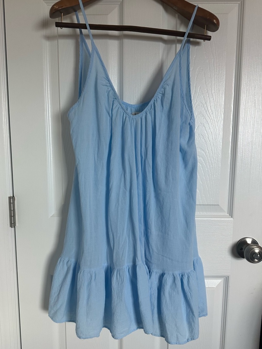 9 seed resort ST. Tropez light Blue  Swim Coverup Dress with Ruffle Hem revolve - Picture 2 of 12